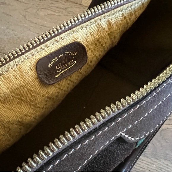 Gucci Brown Suede Boston bag - Picture 7 of 8